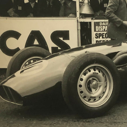 Vintage Grand Prix Racing Car Driver Press Photo Photograph Print 