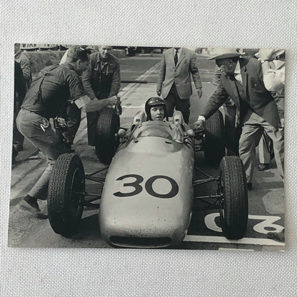 Vintage French Grand Prix ACF Rouen Racing Photo Photograph Dan Gurney Porsche 