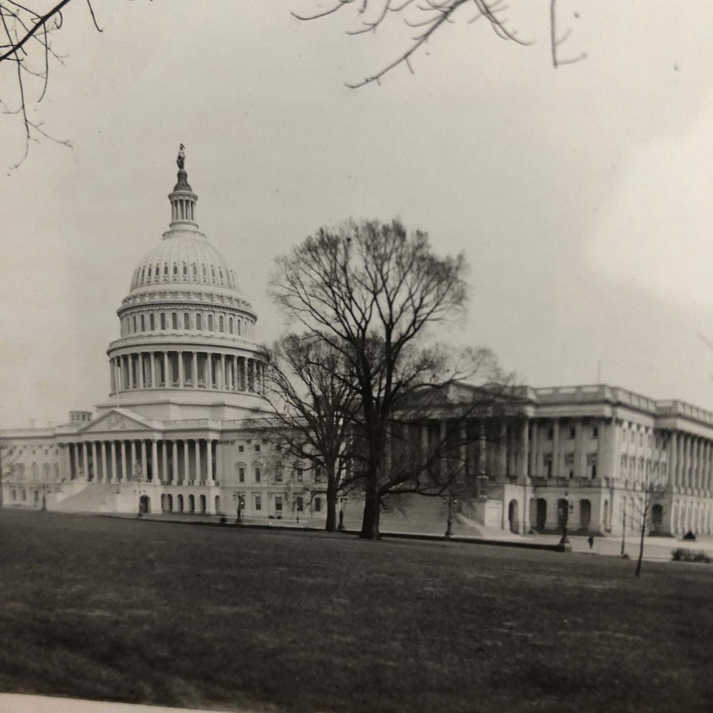 Glass Plate Lantern Slide United States Capitol Building Washington DC