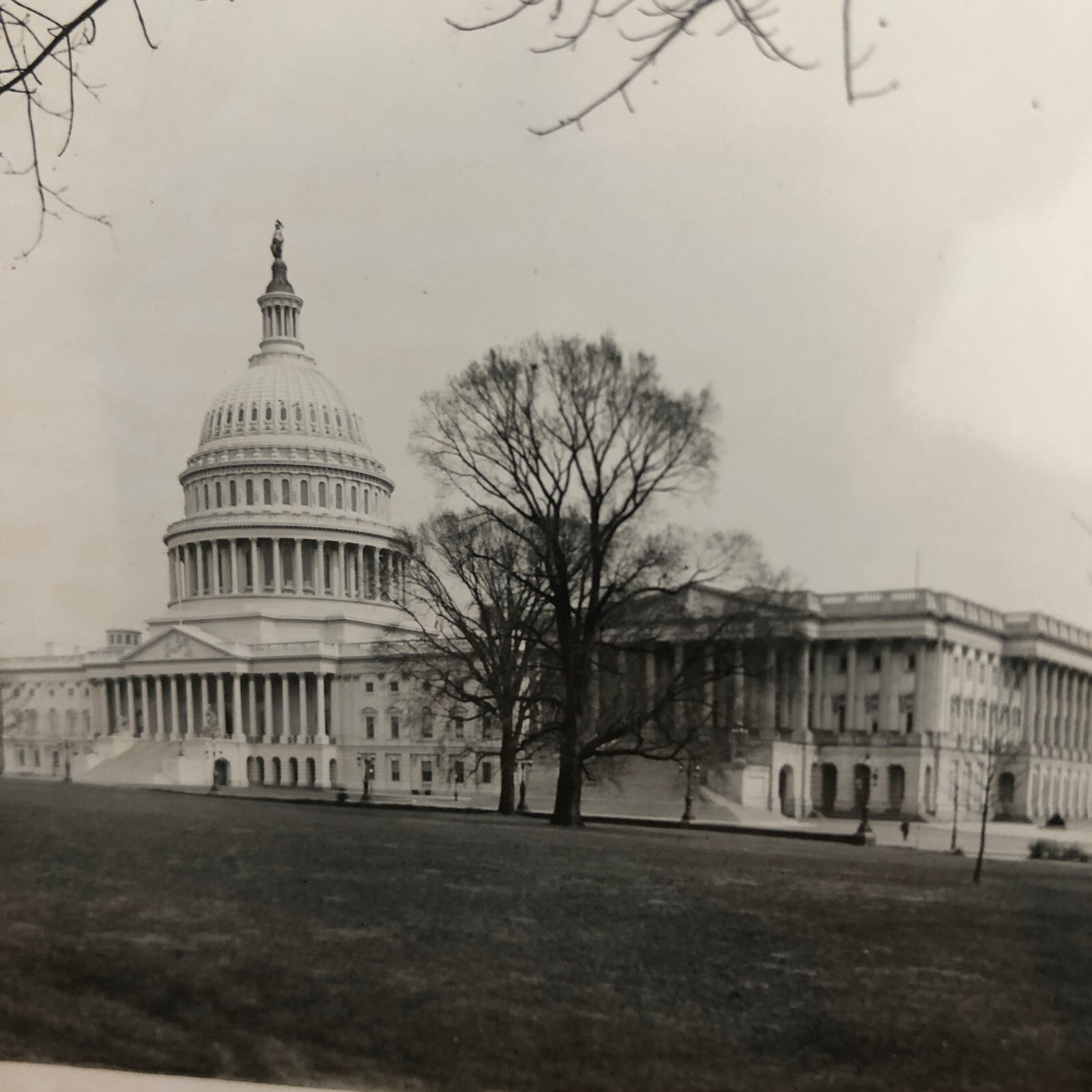 Glass Plate Lantern Slide United States Capitol Building Washington DC