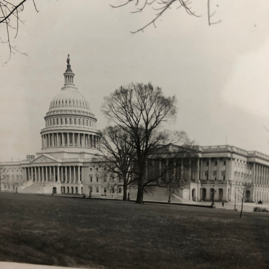 Glass Plate Lantern Slide United States Capitol Building Washington DC