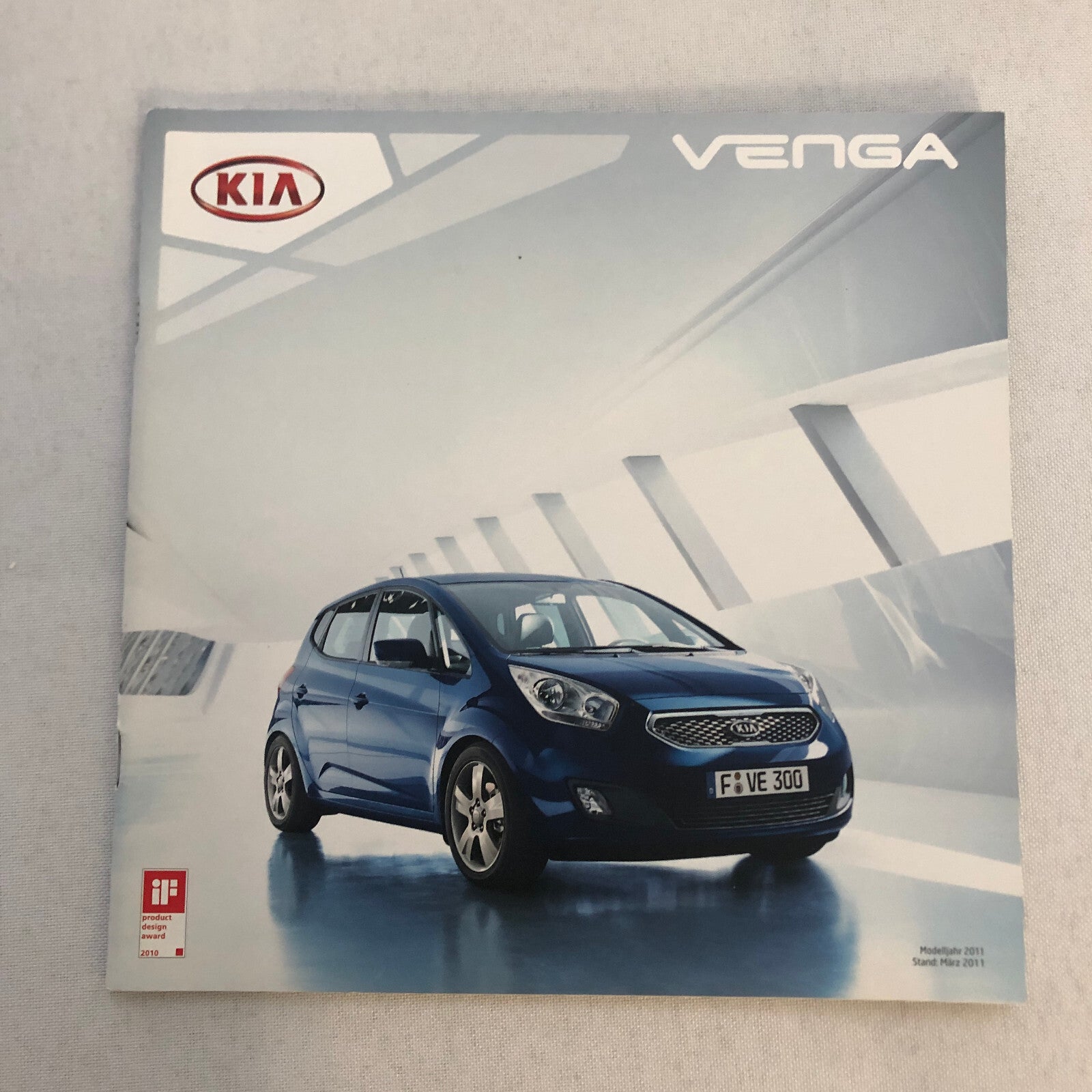 2011 Kia Venga Car Sales Brochure Catalog with Price List GERMAN Market