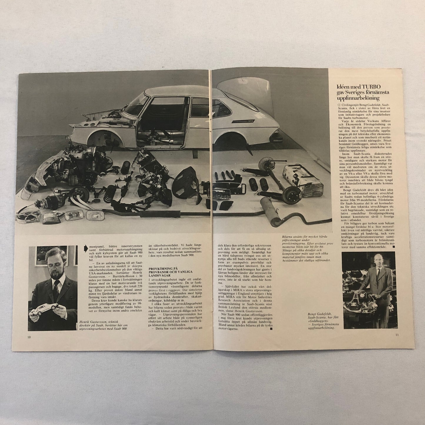 1979 Saab Sales Brochure Magazine 99 900 Turbo Lancia A112 SWEDISH TEXT