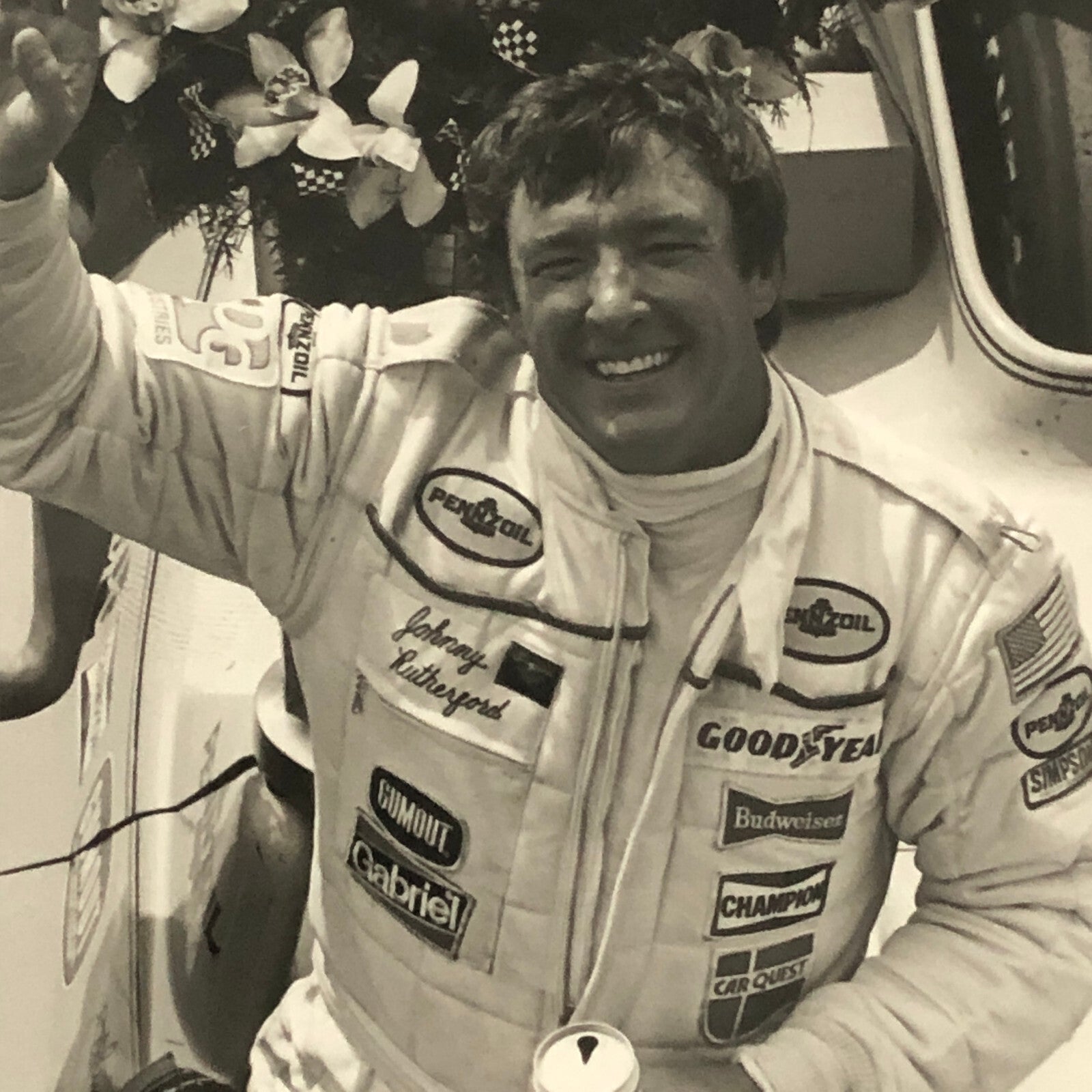 Vintage Indy Indianapolis Racing Photograph Johnny Rutherford 1980 DPPI