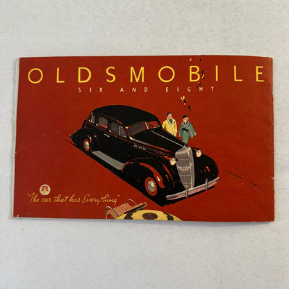 1936 Oldsmobile Six and Eight Sales Brochure Catalog Coupe Sedan Convertible