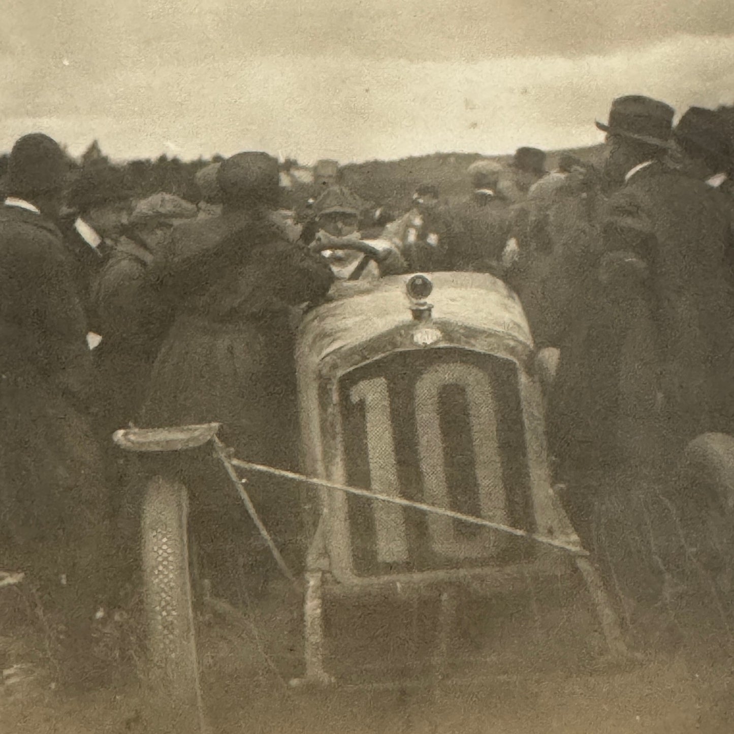 Vintage Postcard Real Photo Postcard RPPC Early Racing Car