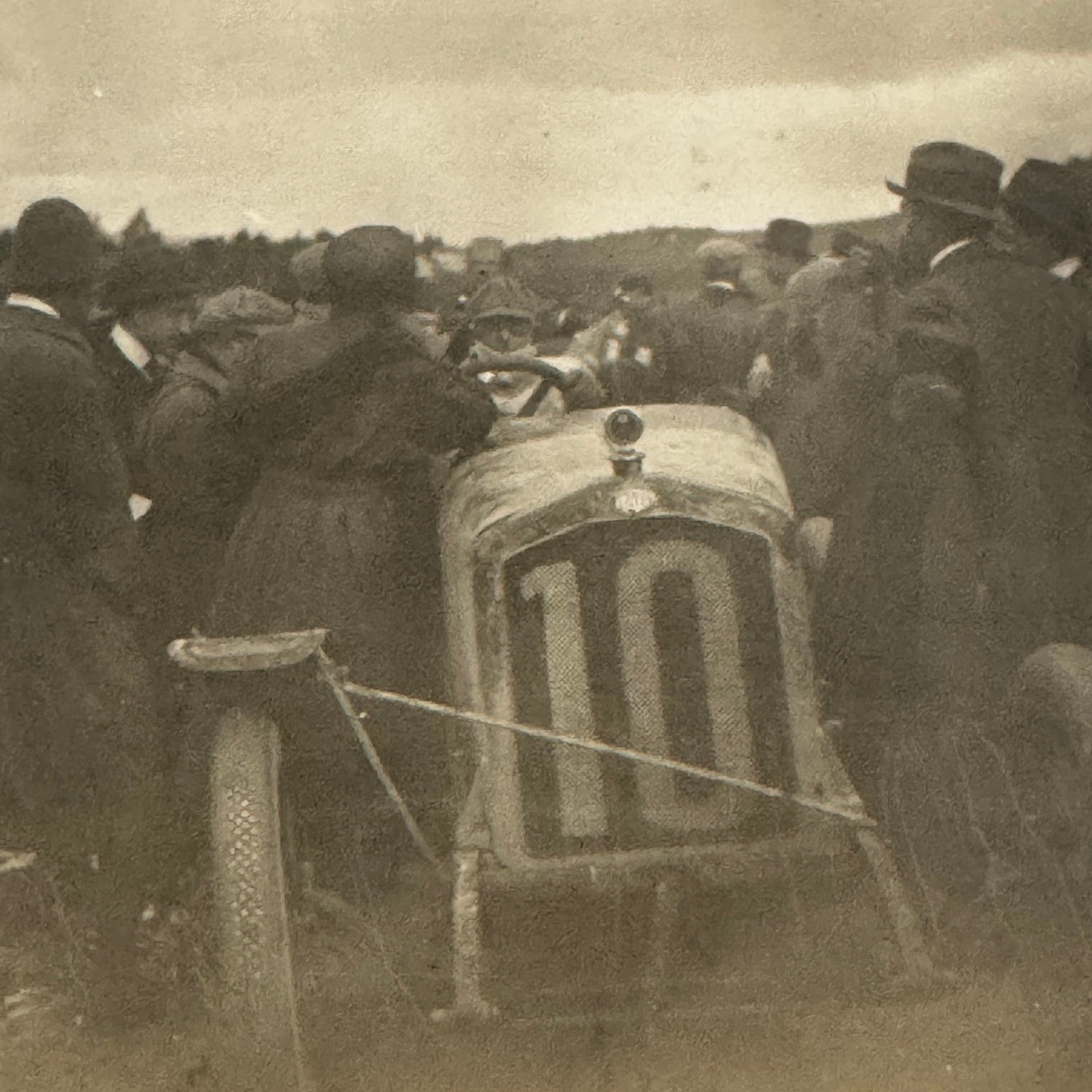 Vintage Postcard Real Photo Postcard RPPC Early Racing Car