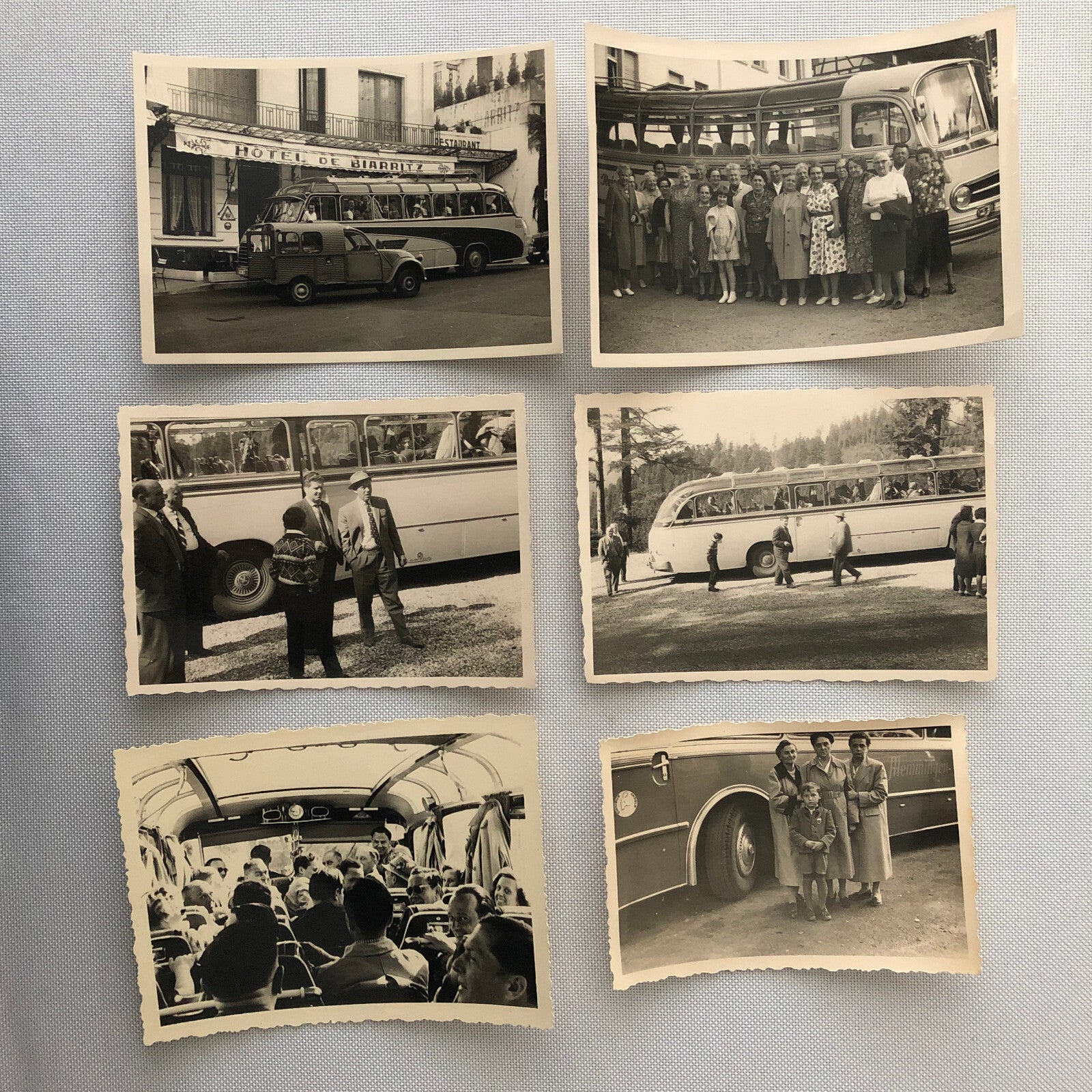 Vintage Bus Photo Photograph Print Lot of 23 People with Buses Germany