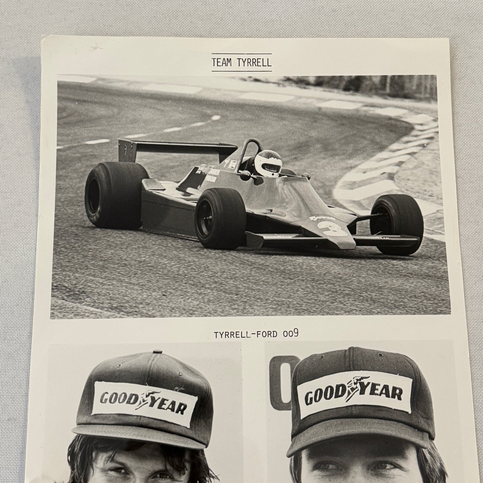 Tyrrell Racing Ford 009 Jean Pierre Jarier Didier Pironi Press Photo Photograph