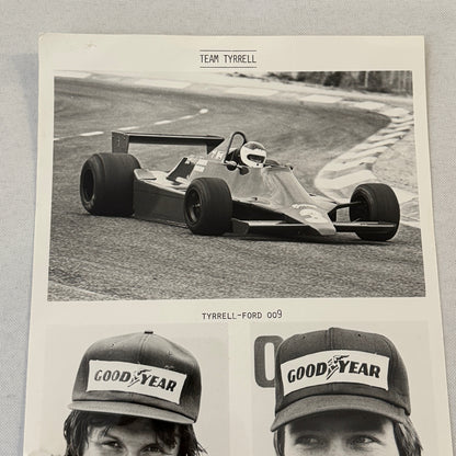 Tyrrell Racing Ford 009 Jean Pierre Jarier Didier Pironi Press Photo Photograph
