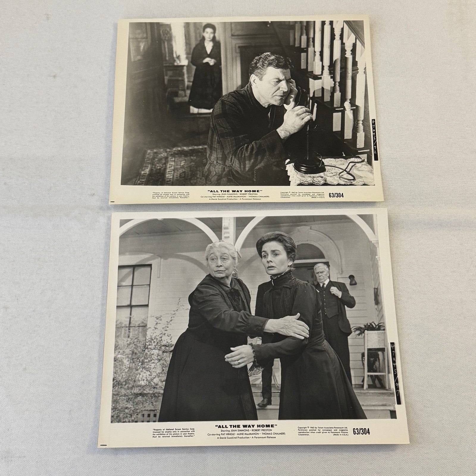 All The Way Home 1963 Movie Film Press Kit with Photo Press Release
