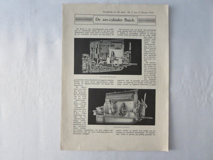 1919 Buick Sales Brochure Catalog Coupe Sedan Cabriolet - DUTCH TEXT European 