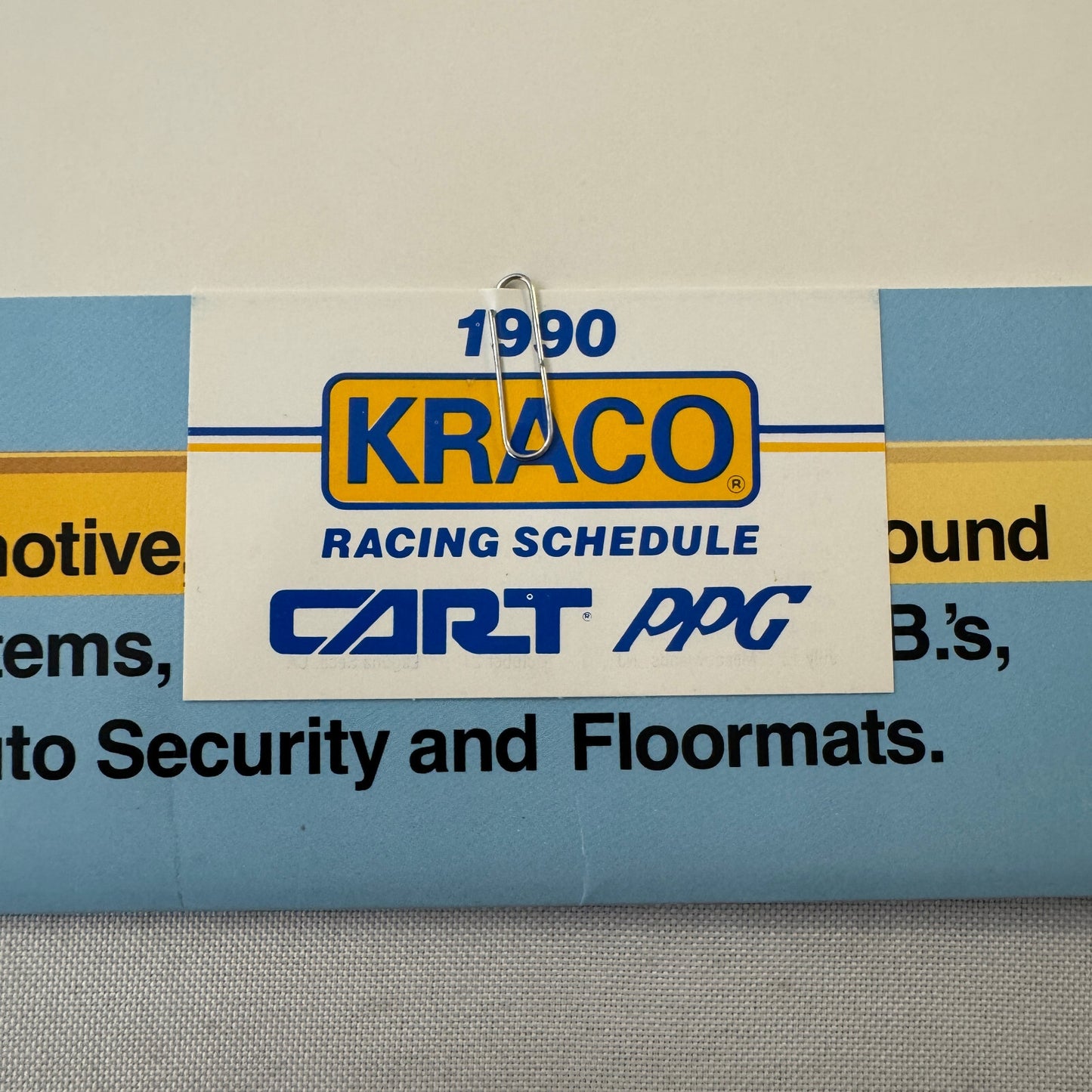 1990 Bobby Rahal Kraco Racing Press Kit Brochure Photos Lola Chevrolet Indy Car