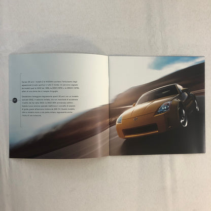 Nissan 350Z 350 Z 35th Anniversary Edition Gran Turismo Sales Brochure ITALIAN