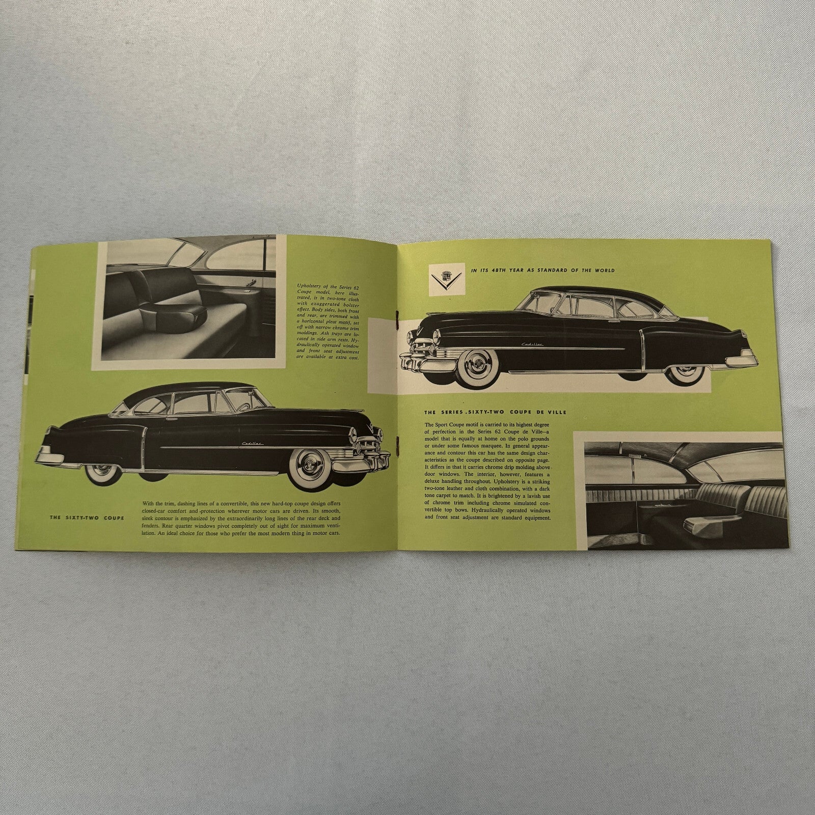 1950 Cadillac Sales Brochure Catalog Sixty One Sixty Two Coupe de Ville Special