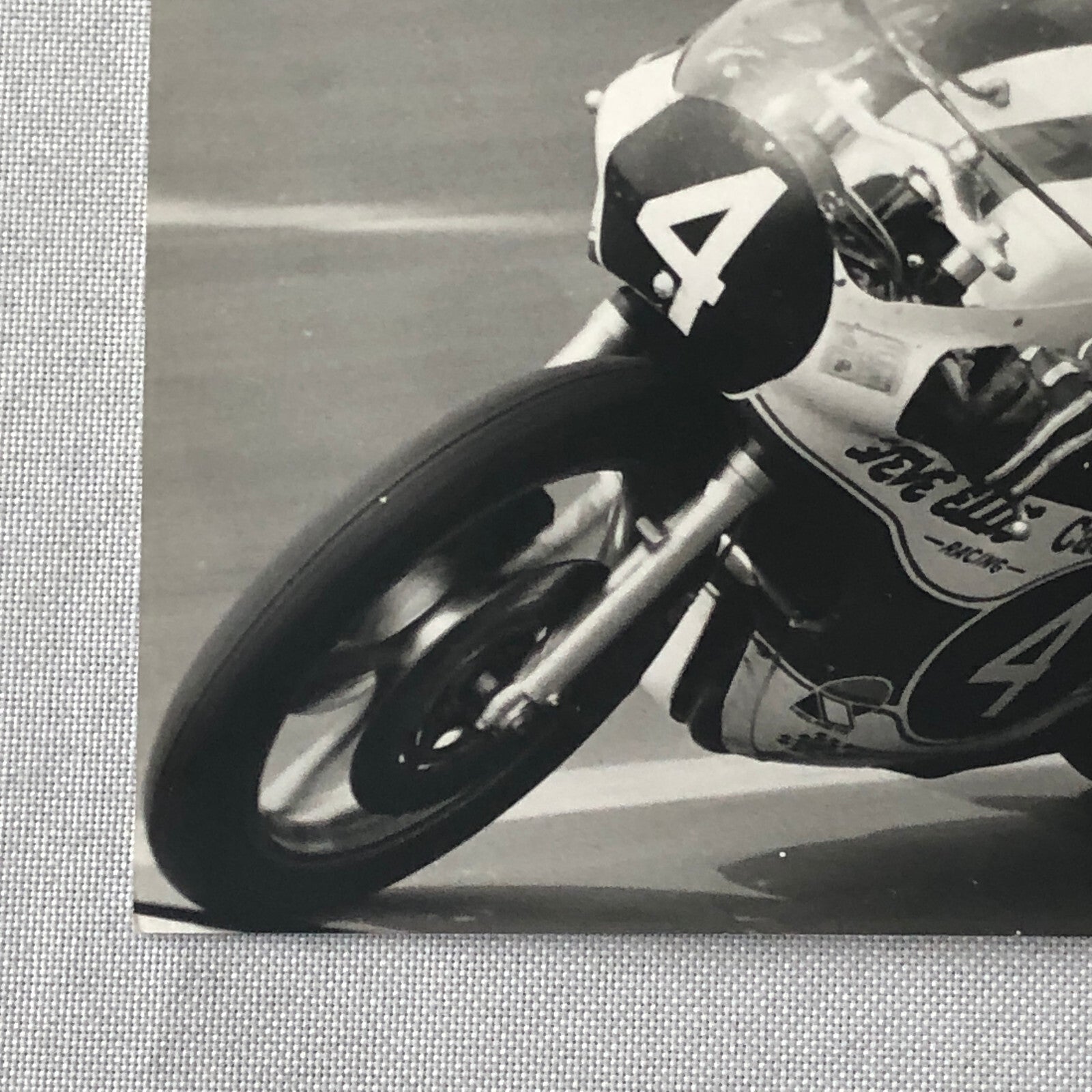 Vintage Motorcycle Racing Photo photograph Race Bike