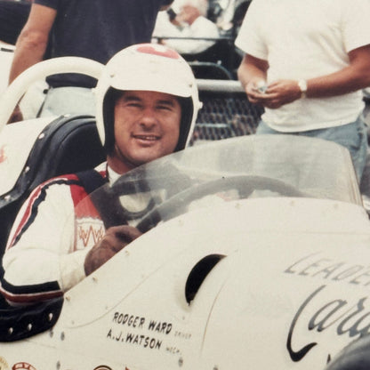 Vintage Indy Racing Photo Roger Ward 1959 Car Motorsport Modern Print