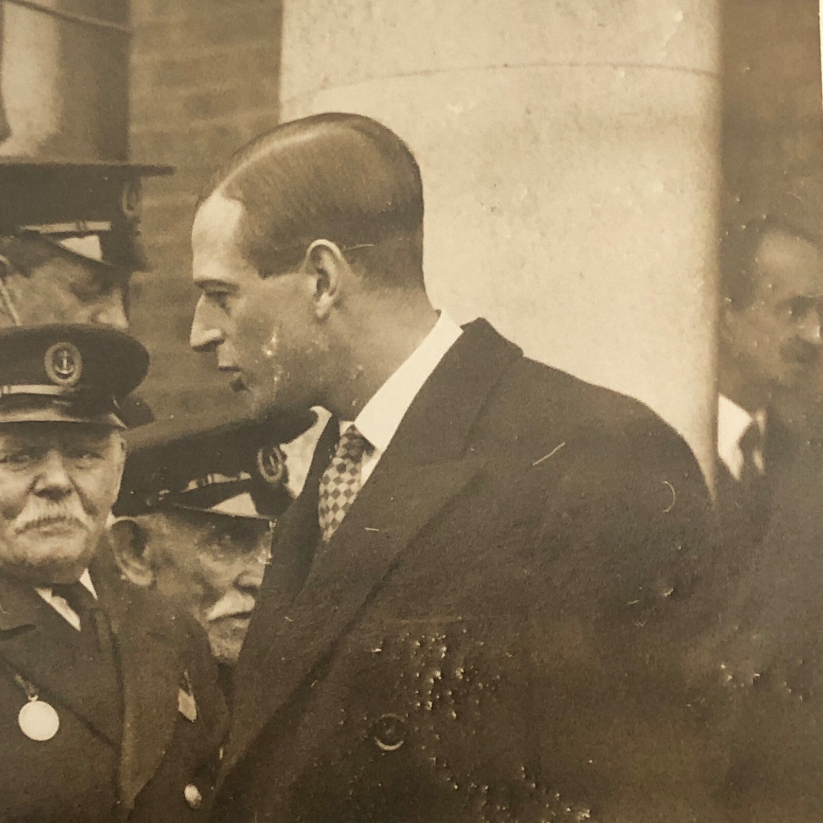 Vintage Press Photo Photograph Prince George Visit Seamans Institution 1933 UK