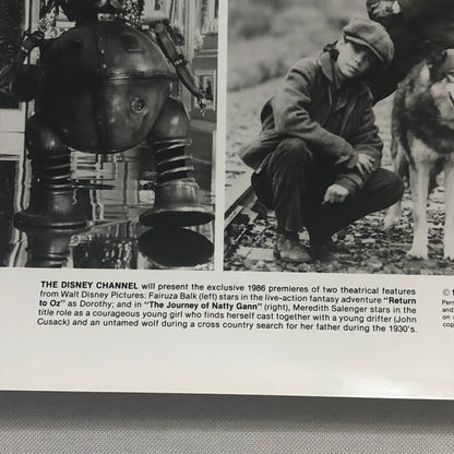 Disney Channel Movie Press Photo Photograph Return to Oz Journey of Natty Gann