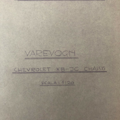 1939 Coachbuilder Truck Design Blueprint Rendering Blue Print Panel Van 