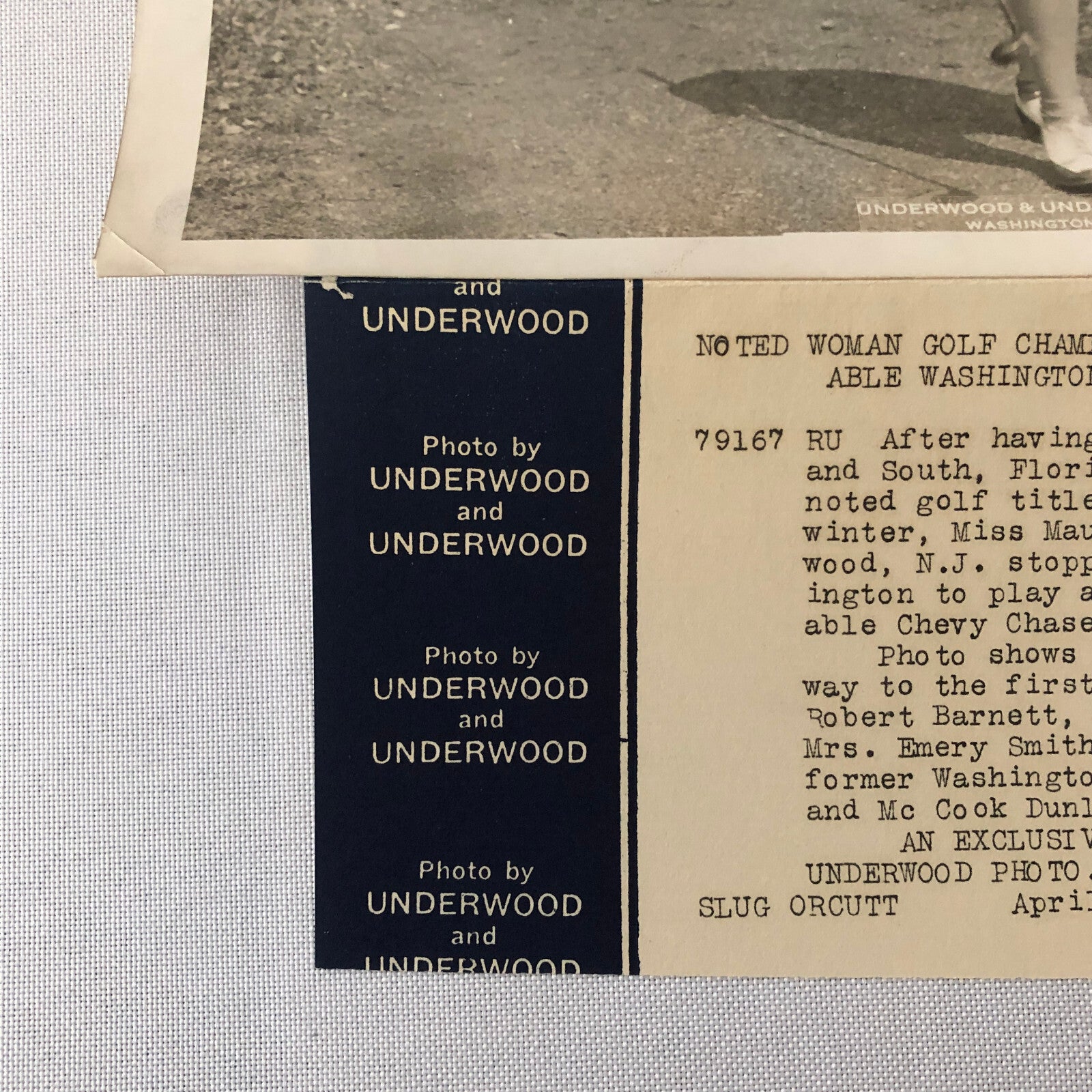 Press Photo Photograph Golf Champion Maureen Orcutt Golfing Golfer 1932