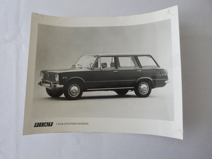 Vintage Fiat 124S Station Wagon Press Photo Photograph Image Fiat 124