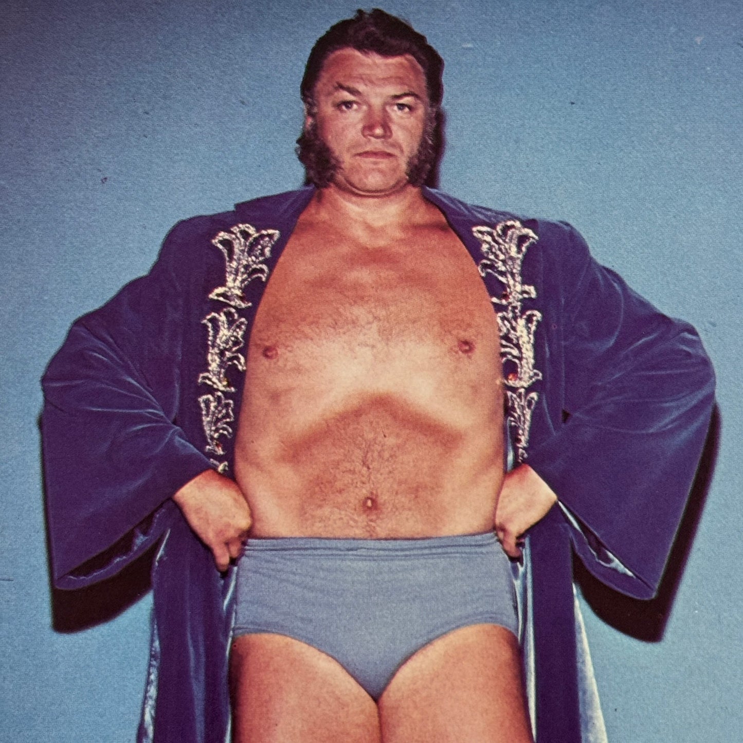 Vintage Wrestling Print Insert Don Leo Jonathan Quebec French 1973