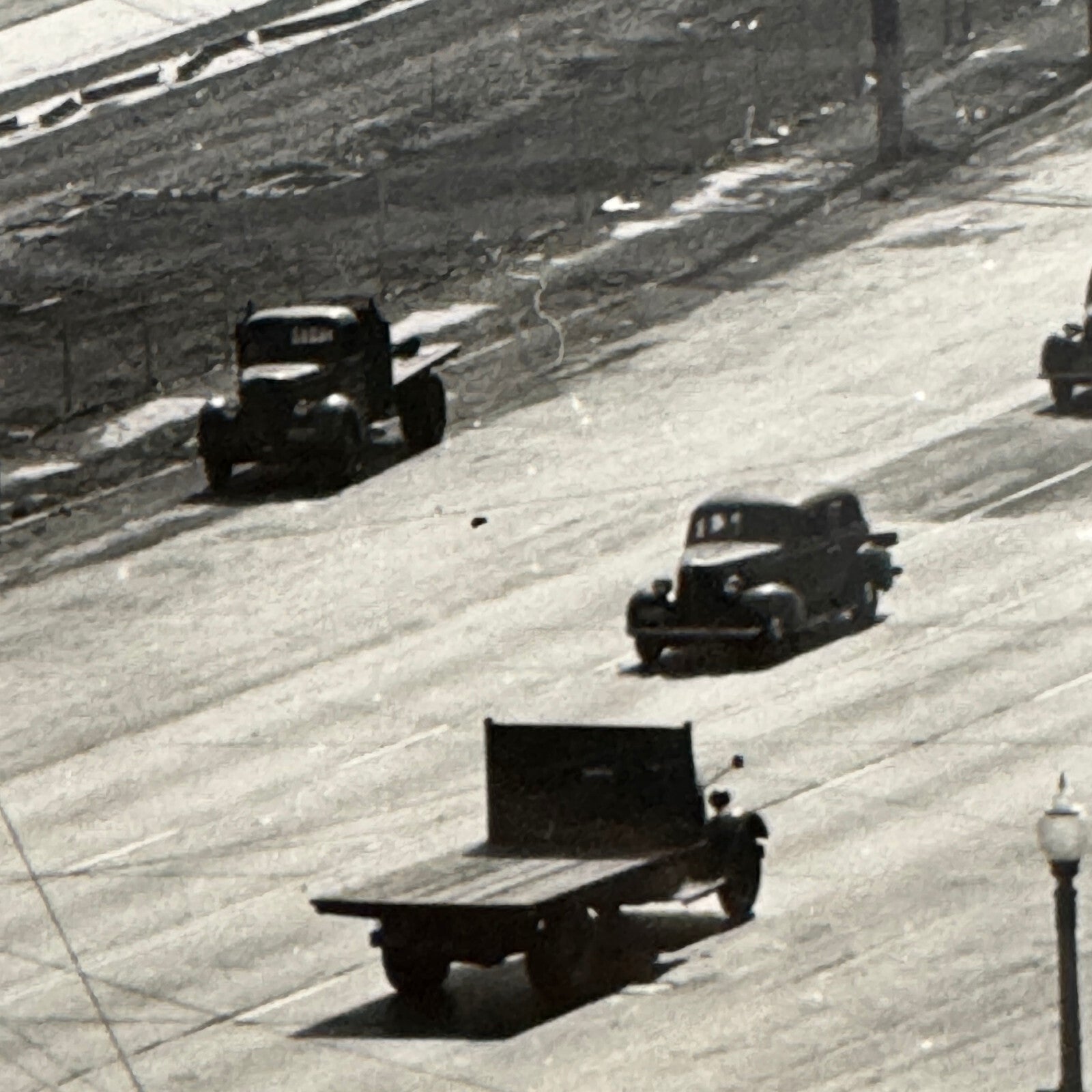 Vintage Cars on California Highway Photo Photograph Print Associated Press