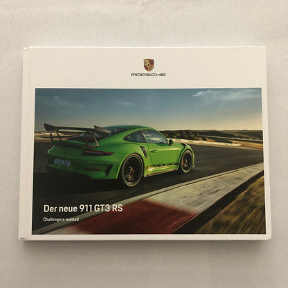 Porsche 911 GT3 RS Sales Brochure Catalog Hardbound Book Porsche GT3RS GERMAN