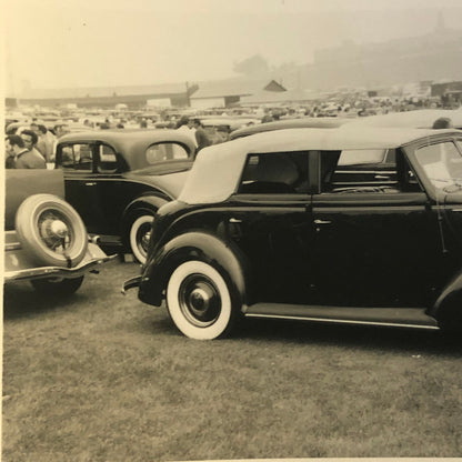 Vintage 1937 Ford V8 Deluxe Convertible at 1970 Hershey Photo Photograph Print 