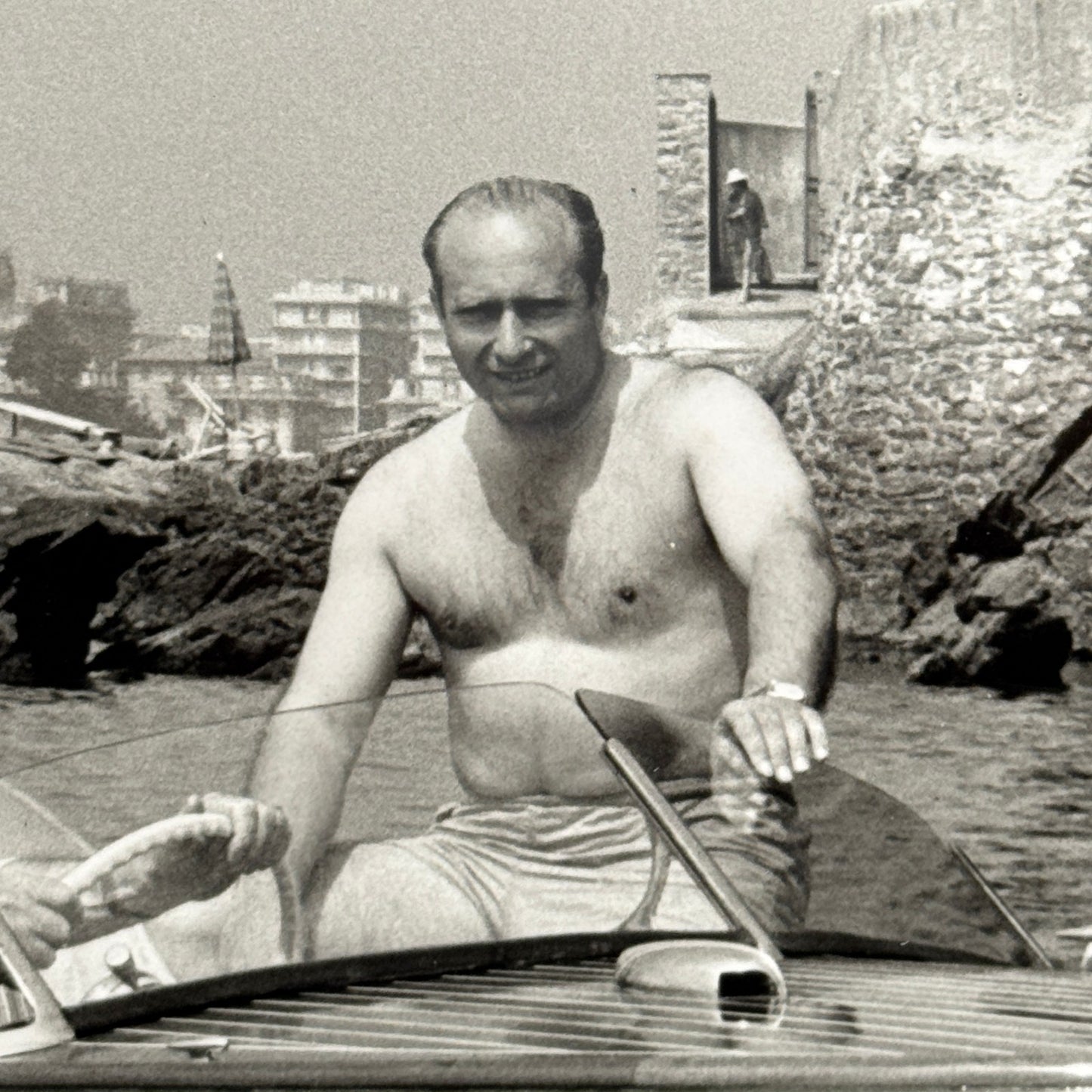 Juan Manuel Fangio Retirement Vacation Holiday Italian Press Photo F1 Racing