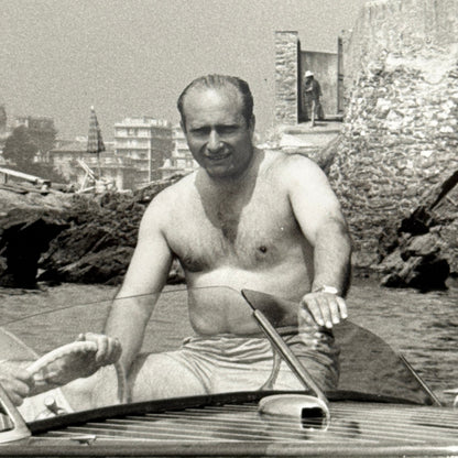 Juan Manuel Fangio Retirement Vacation Holiday Italian Press Photo F1 Racing