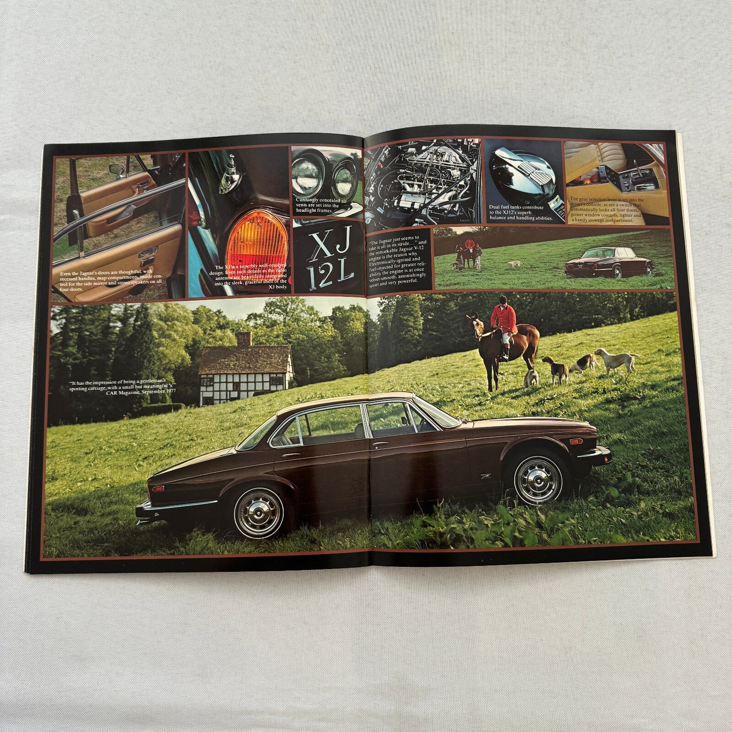Jaguar XJ6 and XJ12 Car Sales Brochure Catalog Advertising 1978