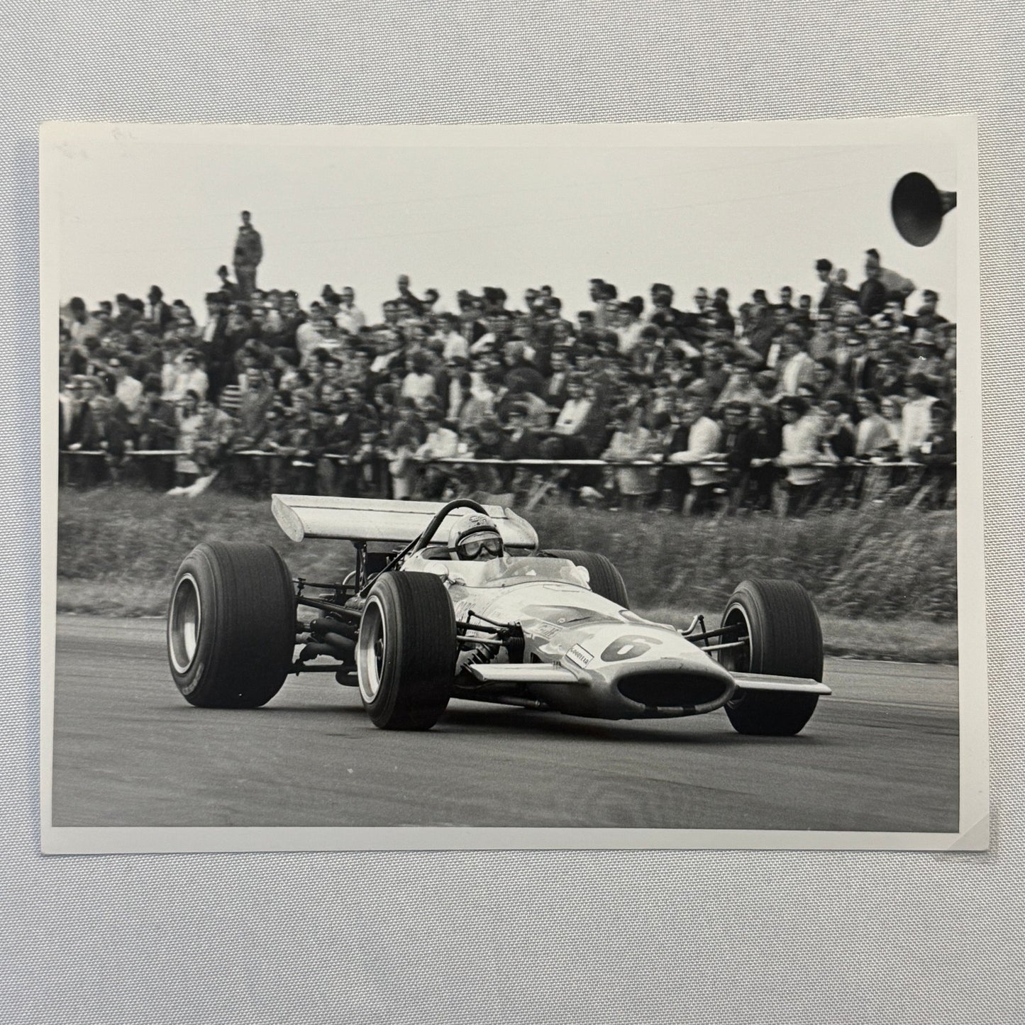Vintage Racing Photo McLaren 1969 British Grand Prix Bruce McLaren Photograph