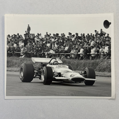 Vintage Racing Photo McLaren 1969 British Grand Prix Bruce McLaren Photograph
