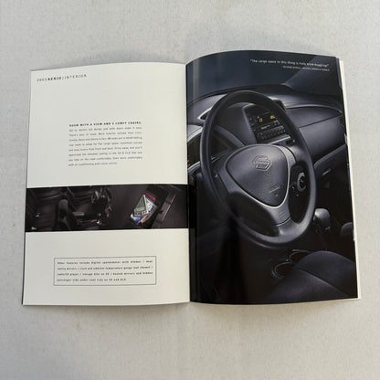 2003 Suzuki Aerio Car Sales Brochure Catalog Sedan GLX Fastback S 5X