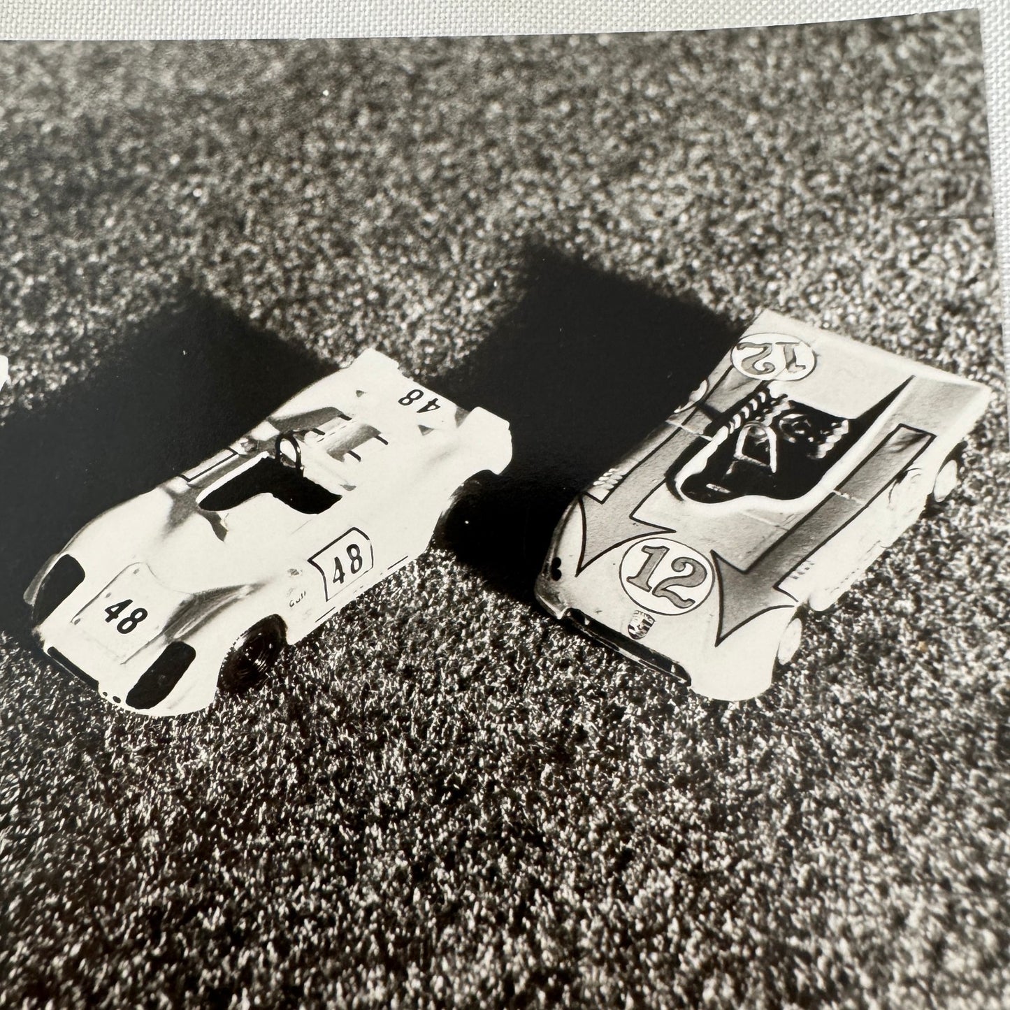 Vintage Porsche Toy Car Photo Photograph Print Lot 3x