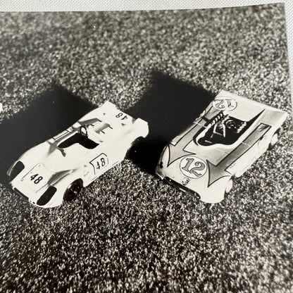 Vintage Porsche Toy Car Photo Photograph Print Lot 3x