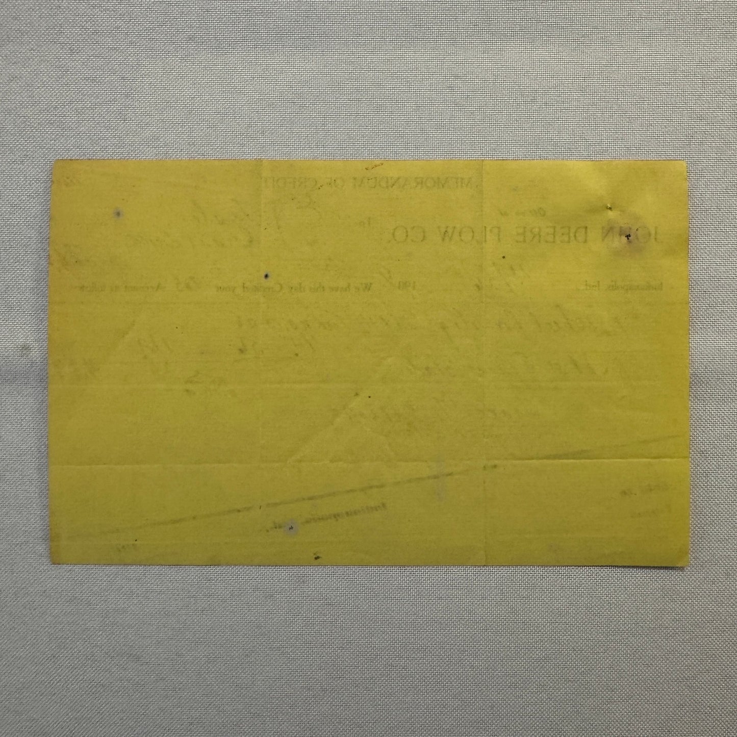 1908 John Deere Plow Company Antique Document Receipt Invoice Farm Equipment