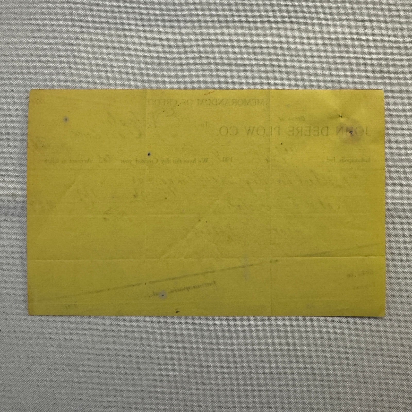 1908 John Deere Plow Company Antique Document Receipt Invoice Farm Equipment