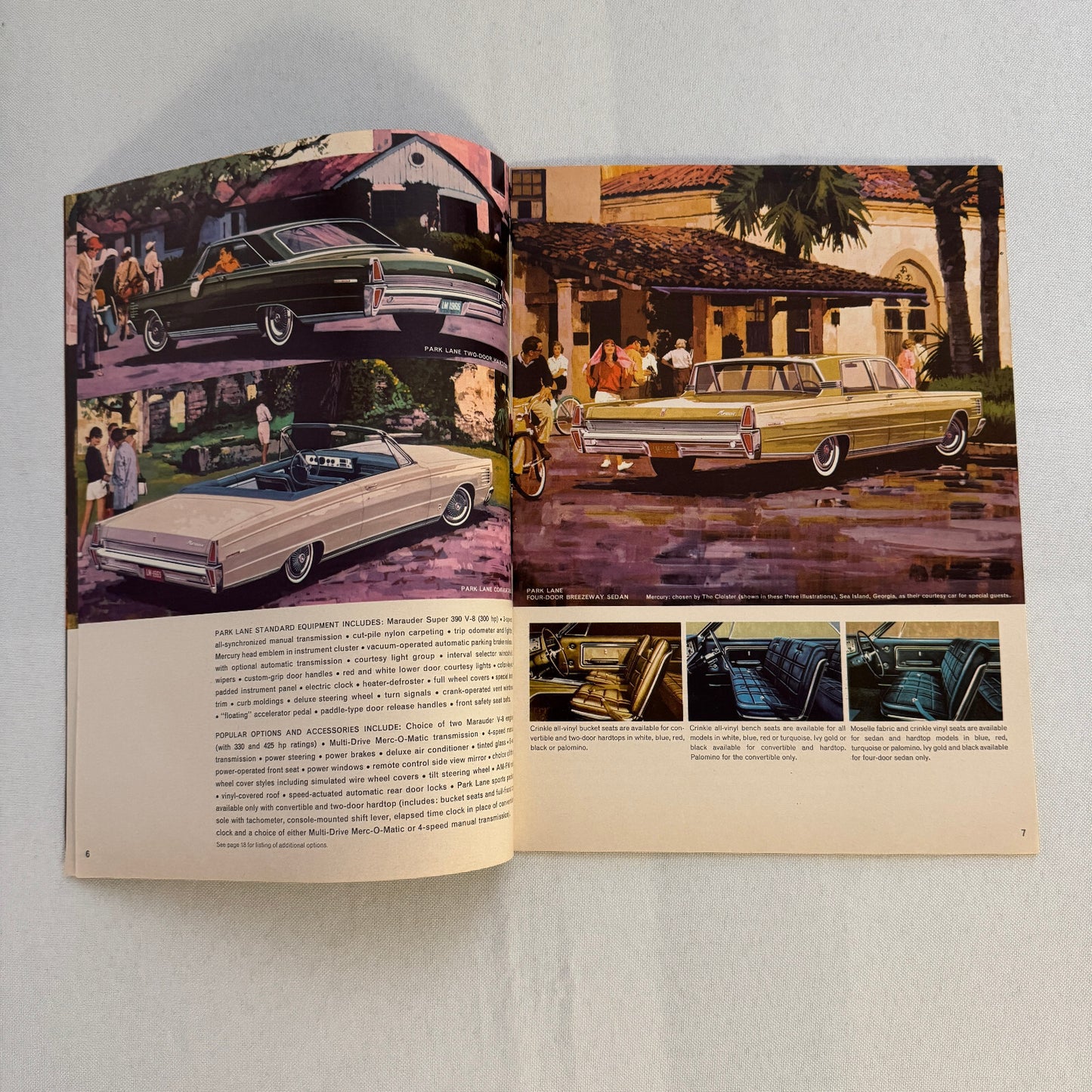 1965 Mercury Car Sales Brochure Catalog Park Lane Montclair Monterey Comet