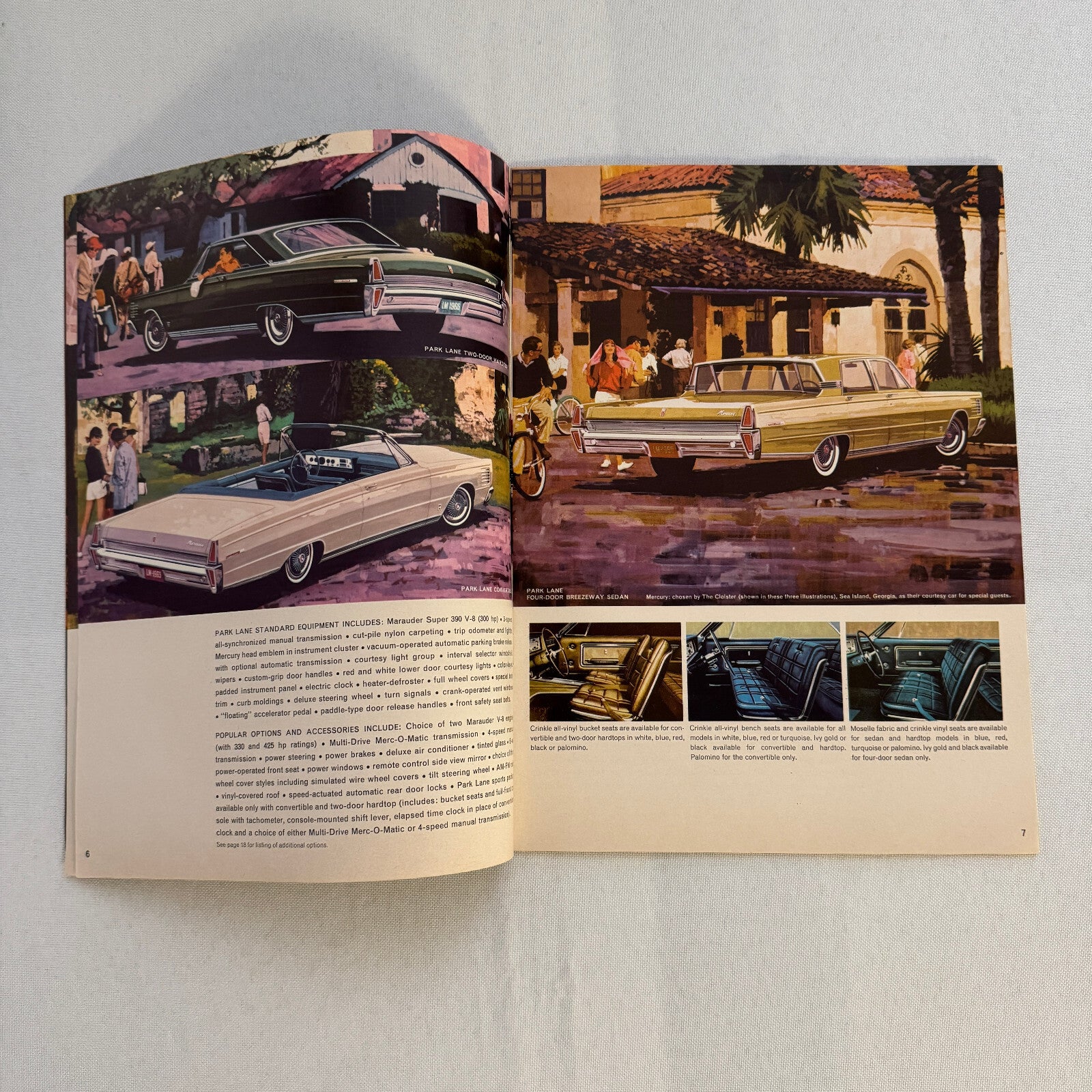 1965 Mercury Car Sales Brochure Catalog Park Lane Montclair Monterey Comet