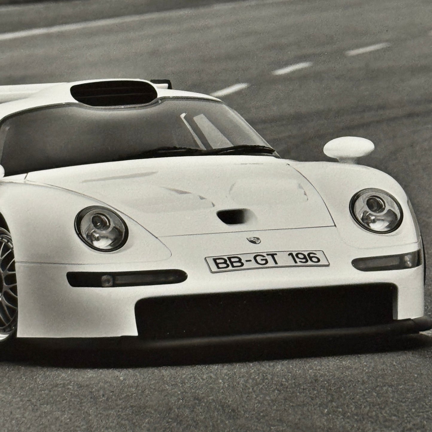 Porsche 911 GT1 Racing Car Photo Photograph Print Porsche 911 GT 1