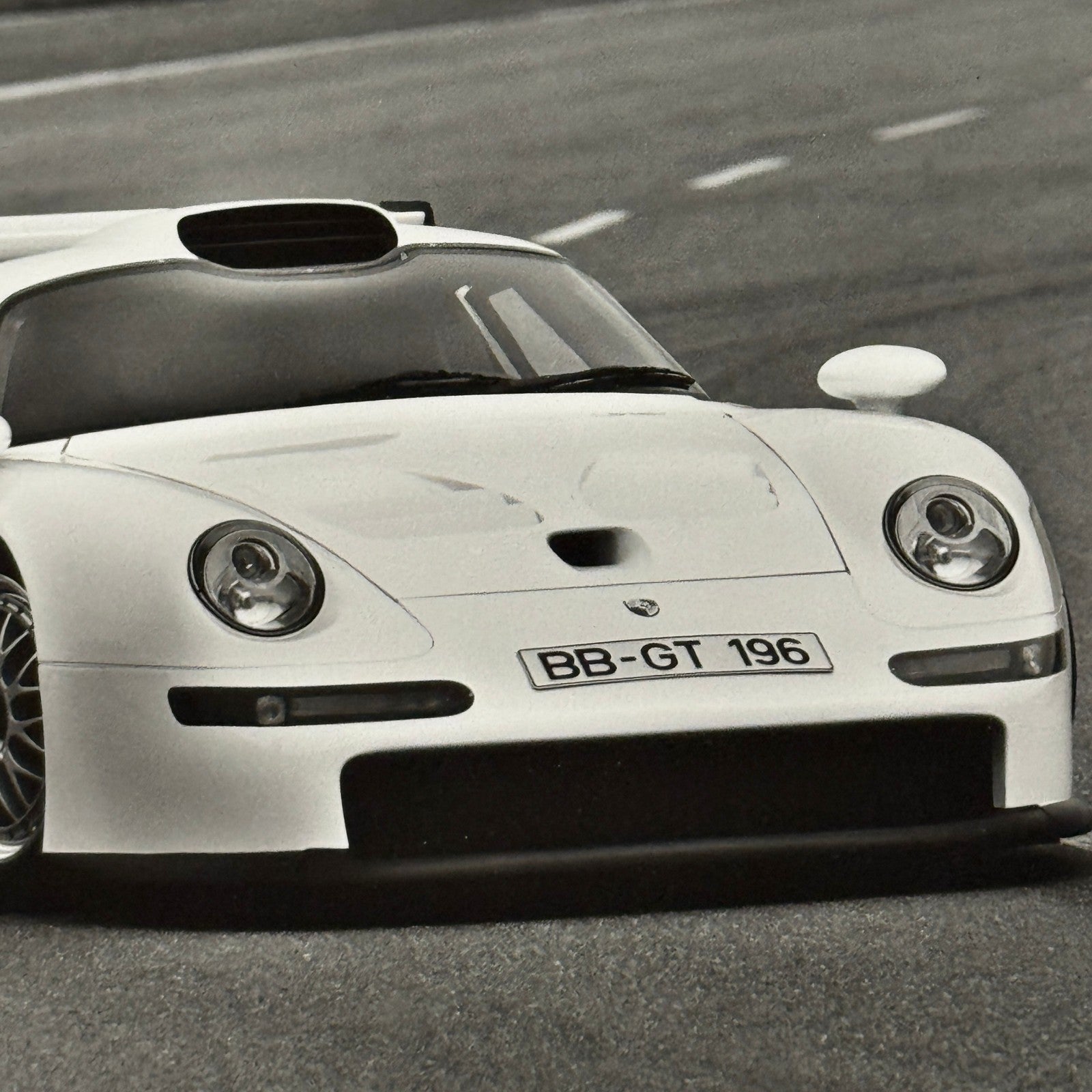 Porsche 911 GT1 Racing Car Photo Photograph Print Porsche 911 GT 1