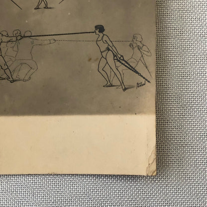 Circus Acrobat Act Postcard Post Card 3 Reading Sisters