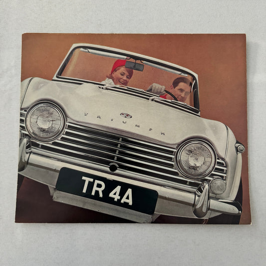 Triumph TR4A Sports Car Roadster Sales Brochure Catalog Advertising TR4 A