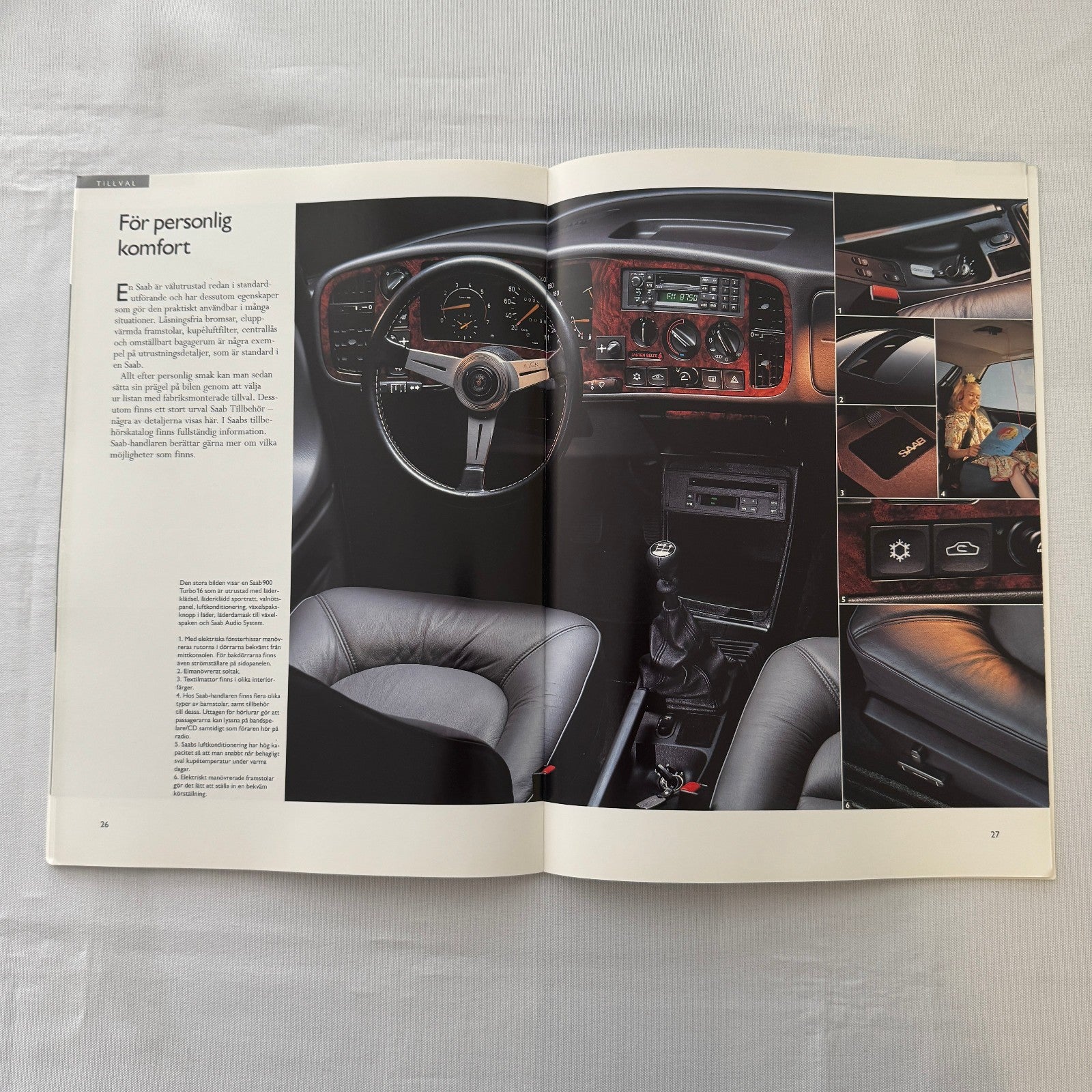 1992 Saab 900 Car Sales Brochure Catalog 900S 900i 900 Turbo Aero SWEDISH