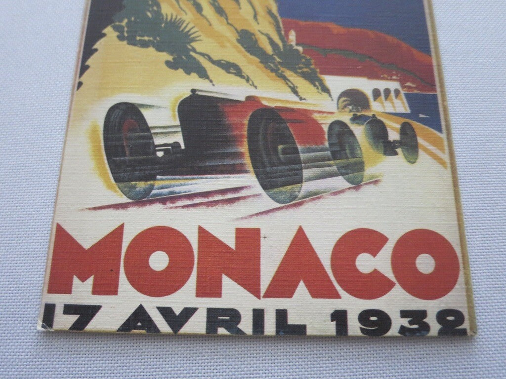 1932 Monaco Grand Prix Automobile Racing Car Postcard Post Card - Reproduction 