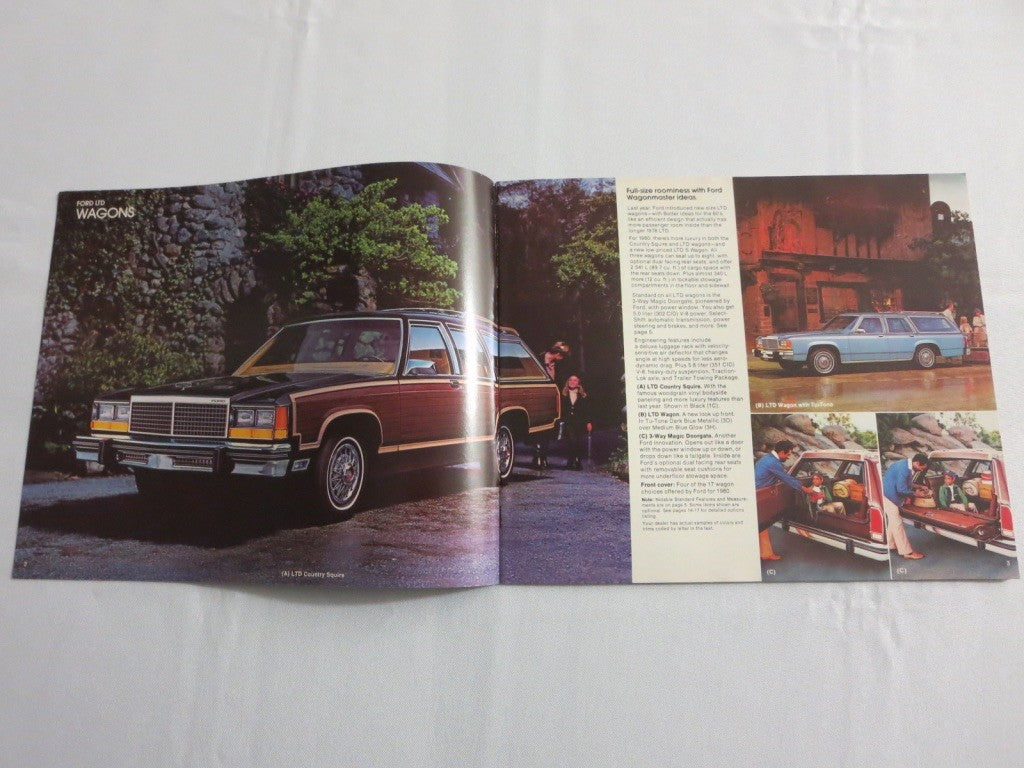 1980 Ford Wagon Sales Brochure Catalog LTD Fairmont Pinto Club Wagon 