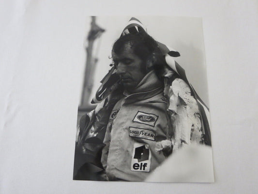 Vintage 1973 Dutch Grand Prix Racing Photograph Photo - Jackie Stewart 